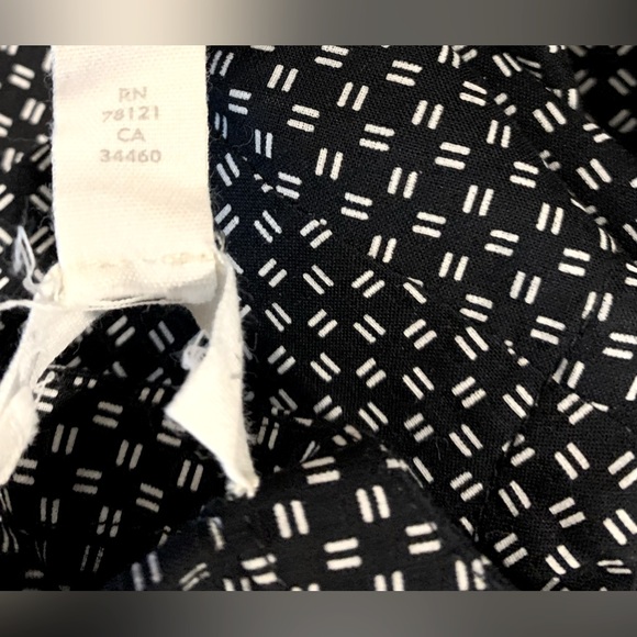 Excellent Condition, Eileen Fisher- Black/White Dress w/ Pockets, Sz Medium - Picture 11 of 12